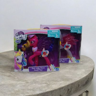 Фігурка поні My Little Pony, аксесуари, світло, звук (малинова) MIC 2015