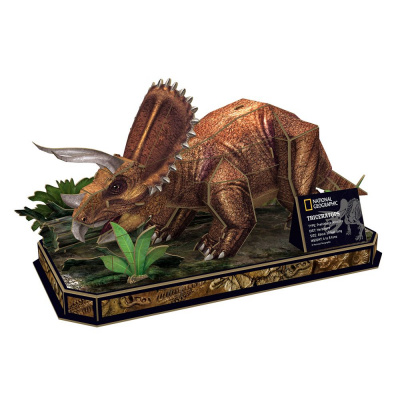 CubicFun Тривимірна головоломка-конструктор National Geographic Dino Трицератопс Cubic Fun DS1052h