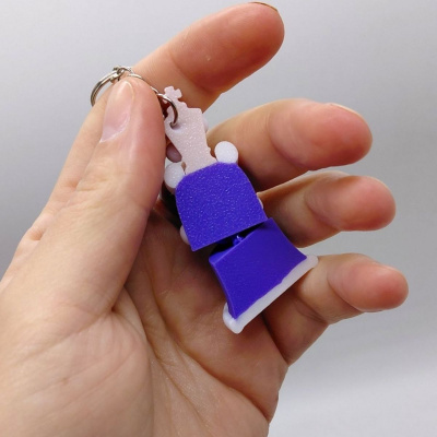 3D Брелоки FLEXI KINGER The Amazing Digital Circus / КІНГЕР ЦИФРОВИЙ ЦИРК KEYCHAIN, 3D друк OYTOY 05070100