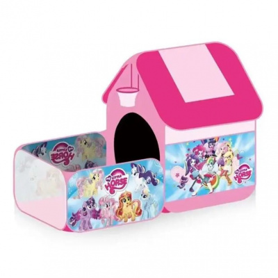 Намет дитячий Мій Маленький Поні, басейн для кульок, баскетбольне кільце, розмір 161 х 81 х 91 см, в сумці MIC 9988PN