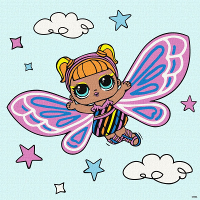 Картина за номерами L. O. L. Surprise! O. M. G. Fairies Flutterstar 40х40 см Ідейка KHO1090
