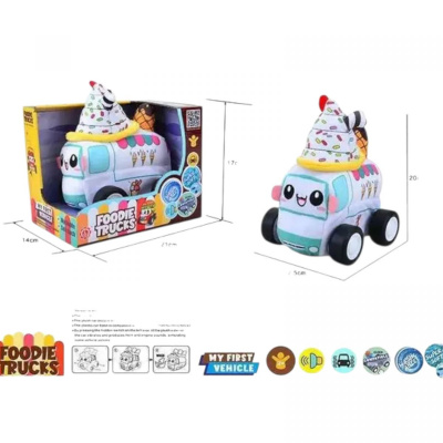 Машинка м`яка Фургон з морозивом музична Qilun Toys QL8102C-5