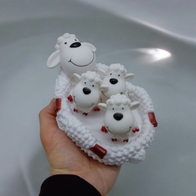 Набір іграшок для ванної Овечки, 4 шт Bibi Toys 761599BT