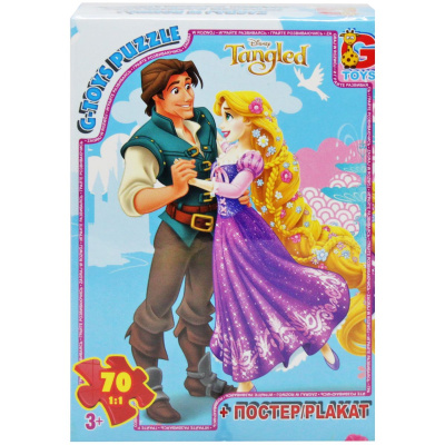 Пазли Рапунцель + постер, 70 ел. Gtoys TA014