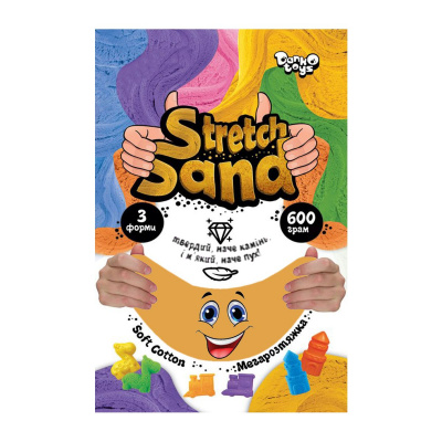 Креативна творчість Stretch Sand помаранчевий Dankotoys STS-04-01U