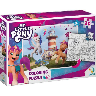 Пазли + розмальовка  My little Pony, 30 елем. Dodo 200124