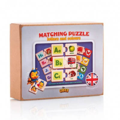 Деревʼяний розвиваючий пазл Англійська Абетка Ubee ПСД253