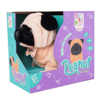 Інтерактивна іграшка Pugs at Play Мопс PEANUT Pugs at Play ST-PAP28