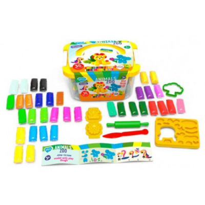Набір тіста для ліплення Zoo animals box Окто 41221