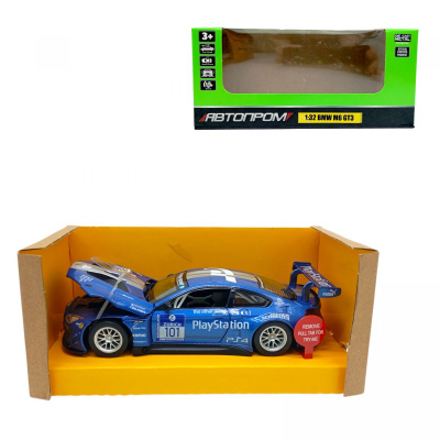Машина мет. 1:32 BMW M6 GT3 Автопром 68325