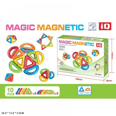Конструктор магнітний Magic Magnetic, 10 деталей MIC JH10B