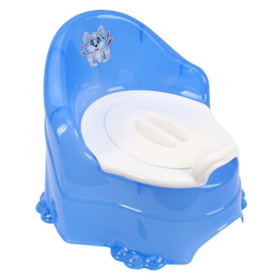 Горщик із кришкою Трон (блакитний) Технок 9475