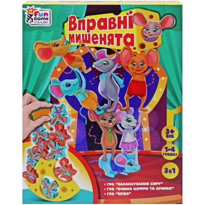 Гра Вправні мишенята, балансир, вивчення цифр Fun Game Club 87231