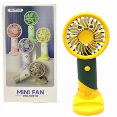 Вентилятор (вбудований акумулятор, USB) зелений MIC CS1351-1