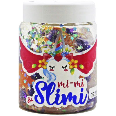 Слайм Mi-mi Slimi, 150 г, помаранчевий+фіолетовий Strateg 71815