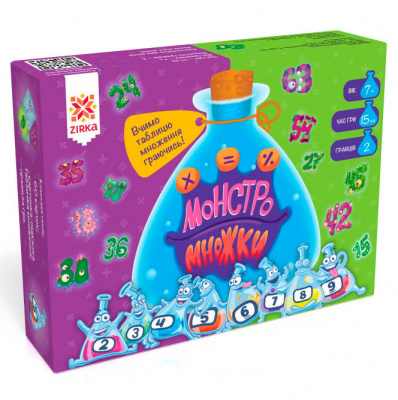 Гра Монстромножкі: таблиця множення (укр) ЗІРКА 119325