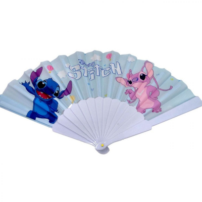 Віяло Вухань Стіч / Stitch, 41 см в розкладному вигляді (мікс видів), ціна за 1 шт MIC KA-23-6091