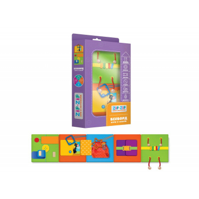 Гра із застібками Бізіборд: Бери з собою (укр) Vladi Toys ZZ1000-02