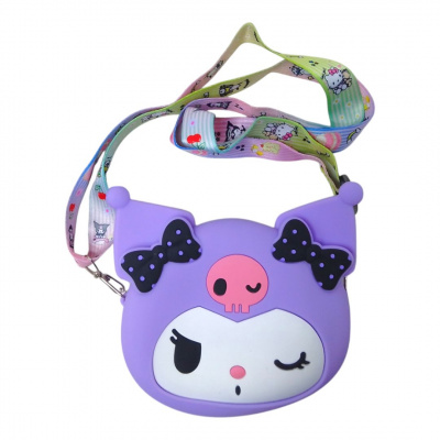 Сумочка аніме Sanrio. Kuromi (Куромі), бузкова MIC C68078