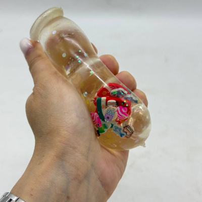 Сквіш антистресс Пляшка з фруктами 8cm (ПРОЗОРИЙ) МІС 712187
