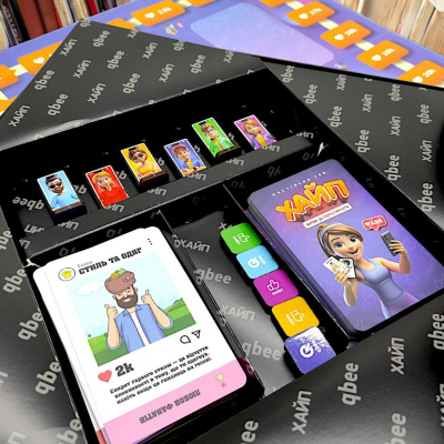 Настільна гра Хайп. Битва за популярність, укр qbee QB701-007