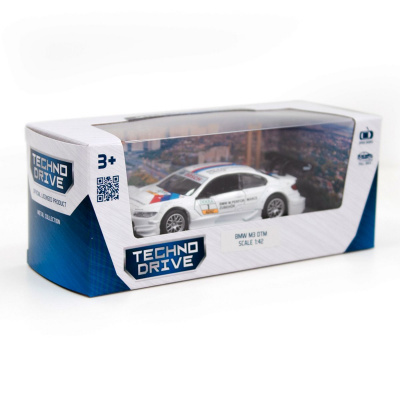 Металева машинка BMW M3 DTM (біла) TechnoDrive 250256