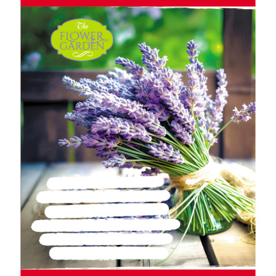 Зошит для школярів "The Flower Garden" 024-590552K-1 у клітинку, 24 аркуші