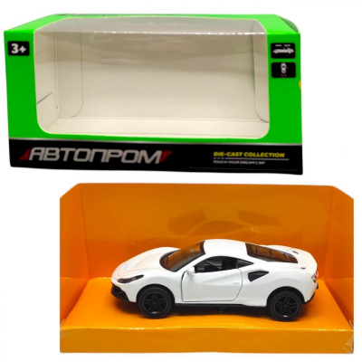 Машинка металева АВТОПРОМ 1:43, FERRARI (БІЛА) Автопром AP43100
