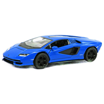 Машинка металева Lamborghini countach, синій Kinsmart KT5452W