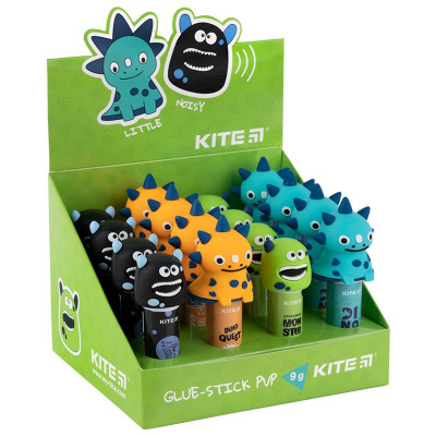 Клей-олівець PVP, 9 г з фігурним ковпачком, Kite Kite K24-131