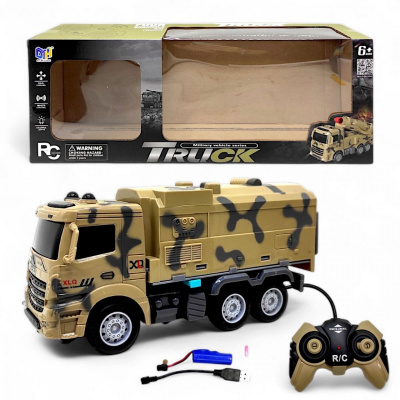 Вантажівка військова на радіокеруванні (21 см) Da Hua Toys DH666-9E