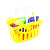 Кошик з фруктами (жовта) Toys Plast ИП.18.001