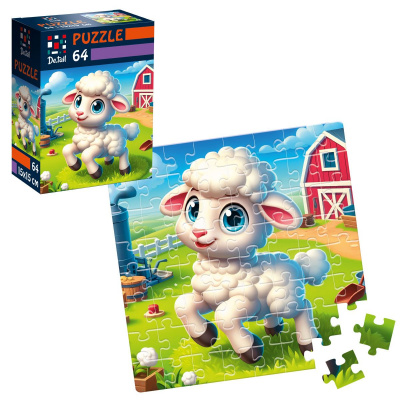 Пазли De.tail. Спритна овечка 64 деталі Vladi Toys DT1234-22