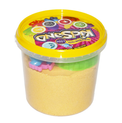 Кінетичний пісок KidSand, жовтий, 1000 г Dankotoys KS-01-01