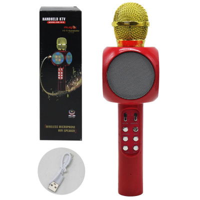 Бездротовий мікрофон Hi-fi Speaker, червоний MIC C60086