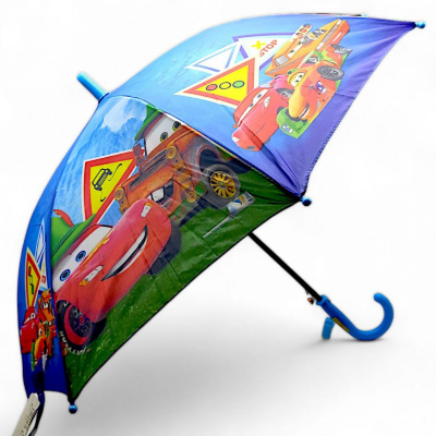 Парасолька дитяча Тачки, блакитна (70 см, d=80 см), вид 3 MIC д019/0