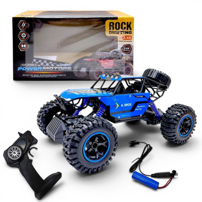 Машина на радіокеруванні,POWERMOTORS,1:14,синій колiр,акум., у кор.34*22*19см. MIC PM3403 BLUE