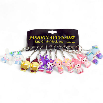 Брелоки гумові, в аніме стилі Sanrio (5,5 см), 12 шт MIC KA-23-1312