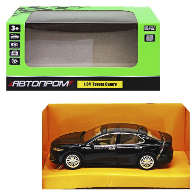 Машина металева Toyota Camry, чорний Автопром 68459