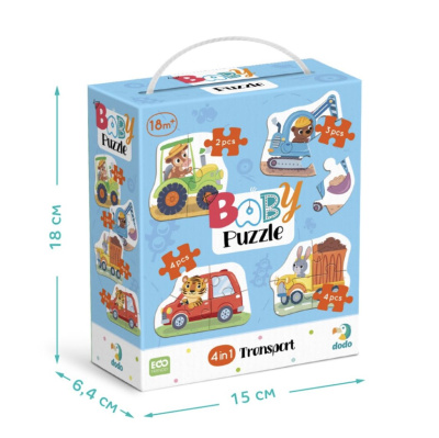 Пазл 4 в 1 «Baby puzzle. Транспорт» Dodo 300685