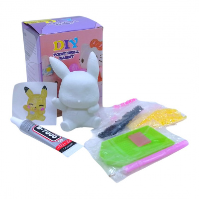 Набір для творчості DIY Фігурка з алмазною мозаїкою - аніме Pokemon Пікачу вид 2, 10 см MIC KA-23-1603