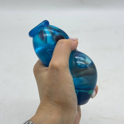Сквіш антистресс Пляшка з фруктами 8cm (СИНІЙ) МІС 712187
