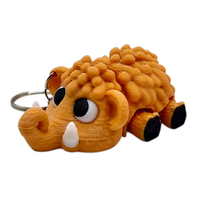 3D Брелоки CUTE MAMMOTH / Милий МАМОНТ, Keychain, 3D друк OYTOY 03011100