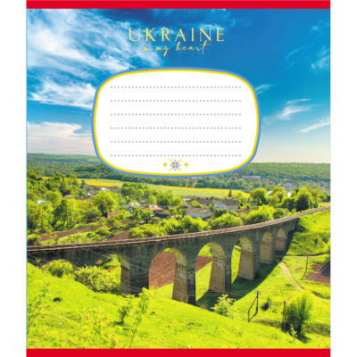 Зошит загальний "Україна" 096-959045L-3 в лінію, 96 аркушів