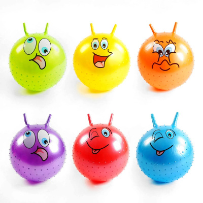 Мʼяч для фітнесу/фітбол Смайл (жовтий) MIC C56692