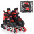 Ролики з підсвічуванням Best Roller S, червоний MiC 8211-S