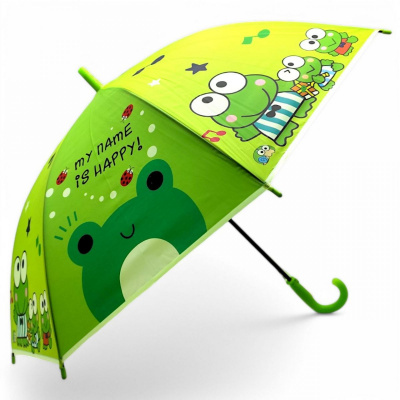 Парасолька дитяча Жабка, висота - 64 см; діаметр - 77 см (зелена) MIC BT-CU-0058
