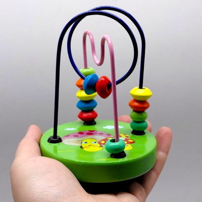 Пальчиковий лабіринт WToys, деревʼяний, в коробці (ЗЕЛЕНИЙ) MIC 70544