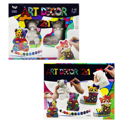 Набір для творчості Art Decor 2 в 1: Мишка і Котик (рус) Dankotoys ARTD-02-01