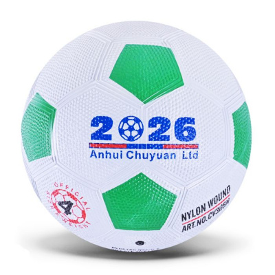 Мʼяч футбольний, гумовий, розмір 5, зелений MIC FB24360